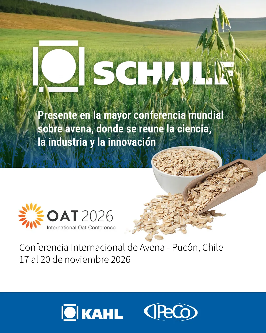 SCHULE presente en la Conferencia Internacional de Avena OAT 2026